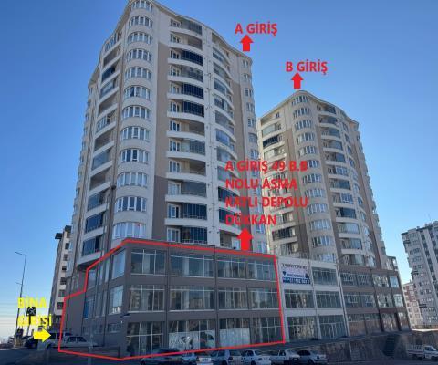 Kayseri Kocasinan 1600.00 M2 + Dükkan & Mağaza