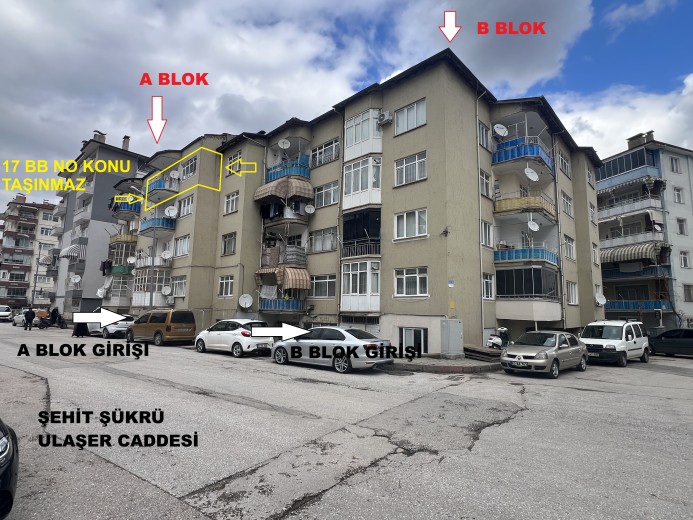 Tokat Merkez 93m2 2+1 Mesken