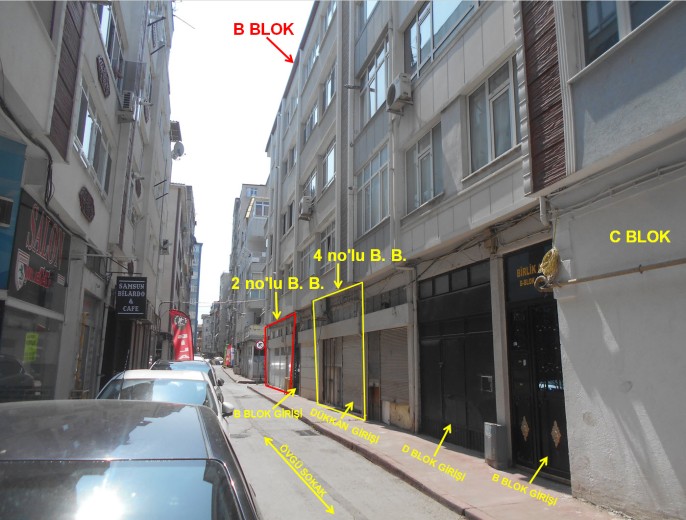 Samsun İlkadım Toplam 68  M2 +2 Adet  Dükkan & Mağaza