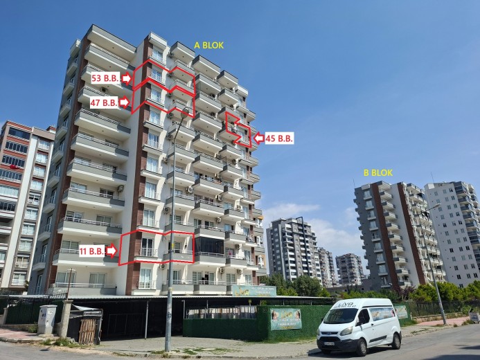 Mersin Yenişehir 47m2 1+1 Apartman Dairesi — foto 10